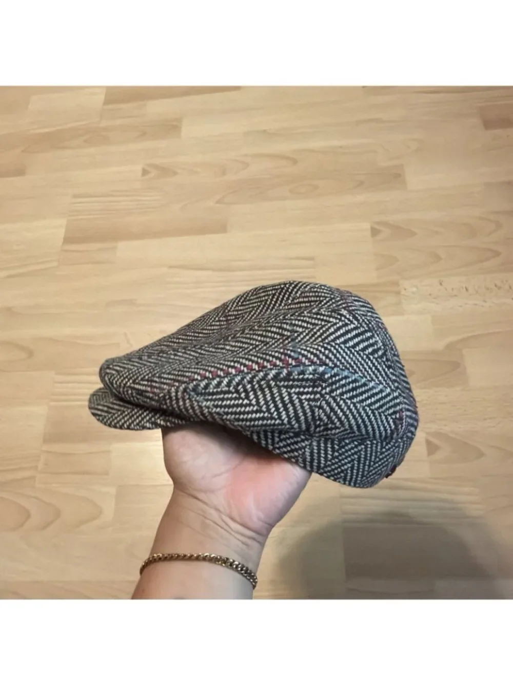 Dakine Wool Newsboy Womens Kids Plaid Hat Cap One Size